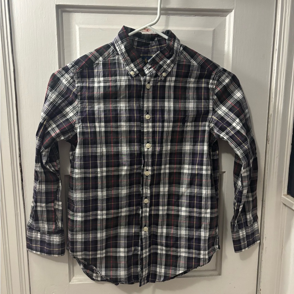 Ralph Lauren Kids Plaid Button Down Shirt - Red, Blue, White Yellow Boys